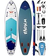 WNOVA 11'6"x35" Extra Wide Stand Up Paddle Board Inflatable for All Levels, 430LBS Capacity SUP P...