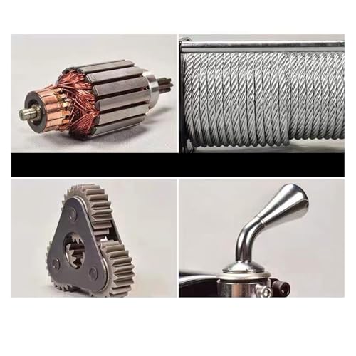 Winche eléctrico 12V 4000 lbs con cuerda sintética y control inalámbrico miniatura 2