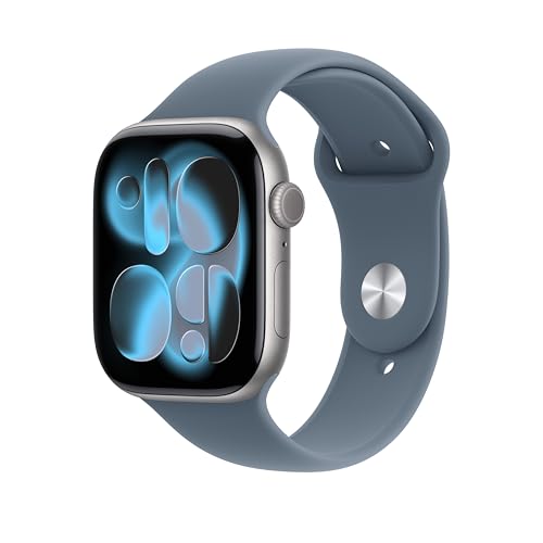 Image of Apple Watch Band - Sport Band - 46mm - Anchor Blue - M /L