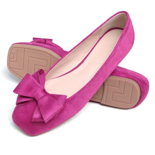 Image of Dear Time Women's Flats Shoes Bowknot Dressy Ballets Loafers Wedding Business Casual Walking Shoes