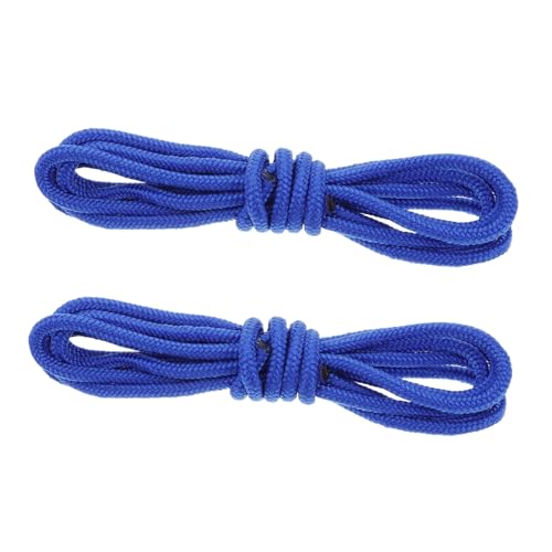 BESPORTBLE 2 Uds De Correas para Columpios De Exterior Mecedoras Perchas Mosquetones Correas para Colgar Columpios Cuerda Reflectante De Nailon Azul