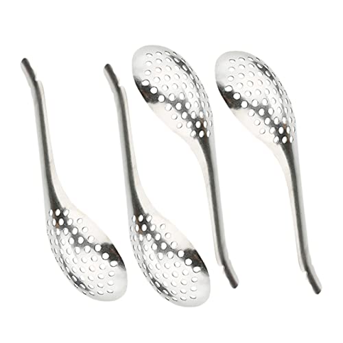 Cabilock Serving Spoons Set 4pcs Multifunctional Kitchen Utensils Spherification Slotted Spoon Ergonomic Handle
