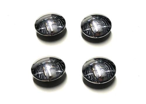 4x Chrom Kappen Schrauben Abdeckung passend für Roller Scooter Mofa – Innensechskant M6