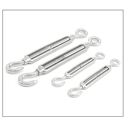 Tensor para cable de acero inoxidable 304, tipo gancho y ojo, tamaño M16 miniatura 6