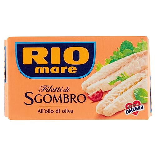 12x Rio Mare Makrelenfilets in Olivenöl, reich an Omega 3, 125 g + Italian Gourmet polpa 400g