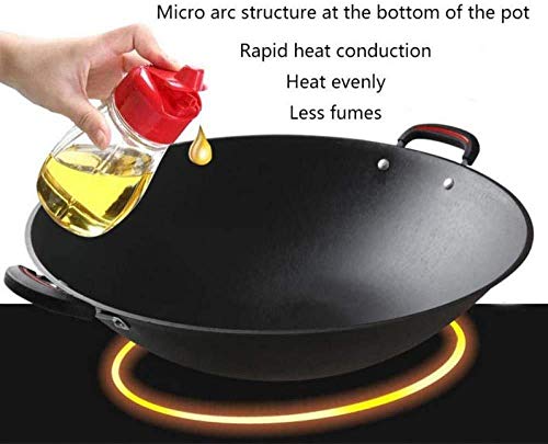 Wok de hierro fundido de 36 cm miniatura 5