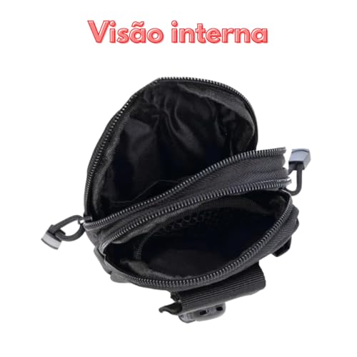Bolsa Porta Objeto Pochetes Masculina Táticas Militares Camping Celular Carteira Multiuso Resistente