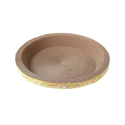 Generisch 2026 Tabla Rascador Redondo para Gatos Cartón Cama Rascador Sofá Protector Muebles Almohadilla Rascador N Est para Suministros para Mascotas Tranquilidad Jugar (A, A)