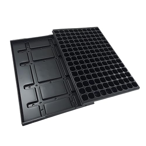 Alpha Thermotec Quickpot Stabile Anzuchtsplatte mit 150 Pflanzlöchern + Untersetzer QP-150R