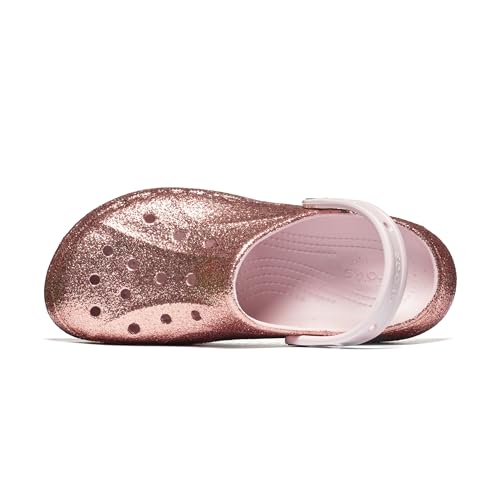 Crocs Baya Platform Glitter Sabots Femmes Chai - vue 6