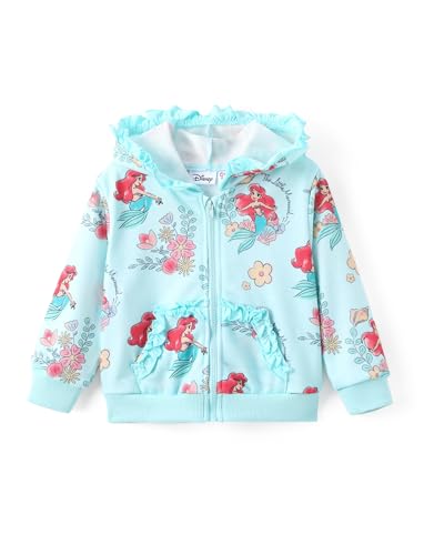 Disney Princess Ariel Toddler Girls Zip Up Hoodie Fall Jacket Clothes 2T - image 1