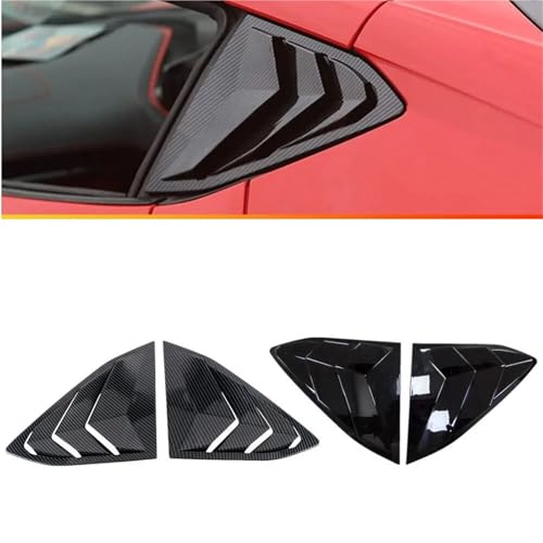 Grille d'aération arrière Corvette C8 style carbone brillant - 4