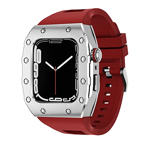 Bracelet Apple Watch 45mm boîtier métal agate l'élégance au poignet