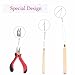 FeiHong Micro Links Hair Extensions Tools Kit, Plier, Hair Pulling Hooks, Beads Device for Micro Ring Loop Hair, Feather Hair, I Stick Hair Extensions