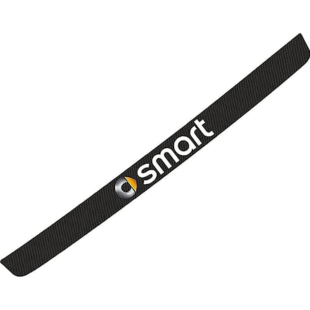 Bandes protection coffre carbone élégante pour seuil de Smart 451