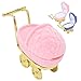 Kinderwagen Schmuckschatulle Personalisierter Schmuck Geschenk Organizer Ohrringe Halskette Verpackung Etui, Geschenkbox für Dating Geburtstag Party Jubiläum Hochzeitszeremonie Weihnachtsfeier(Rosa)