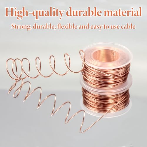 TAIANJI Elektrokultur Gardening kupferdraht, Durchmesser 1.3mm Kupferdraht Blank 16 Gauge Reiner für Wachsende Garten, Pflanzen, Gemüse (20m Gesamtlänge)