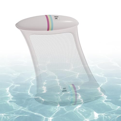 Flotadores inflables para piscina, hamaca inflable ergonómica, sillas flotantes de agua, para adultos y niños, natación de verano, playa, lago, río, de viaje