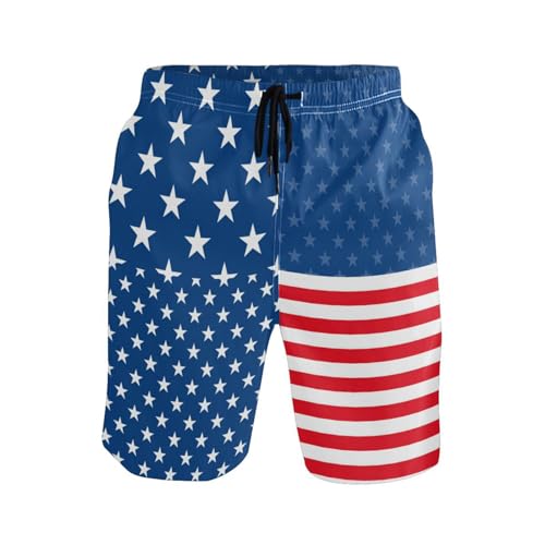 Flag Element Matching Swim Trunks for Dad and Son American Flag Father Son Matching Swim Trunks Family Board Shorts L