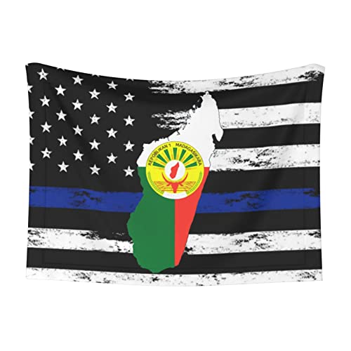 Madagascar Flag Map Soft and Cozy Pet Blanket for Dogs and Cats - Versatile and Comfortable Large