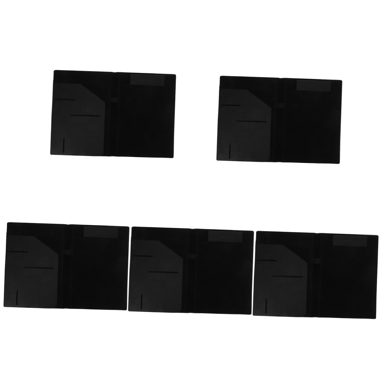 5 Piezas Carpeta Magnética A4 de Piel PU Negra para Oficina, Organizador de Documentos Multifuncional para Negocios, Portafolio Profesional para Reuniones y Firmas, 1 Unidad