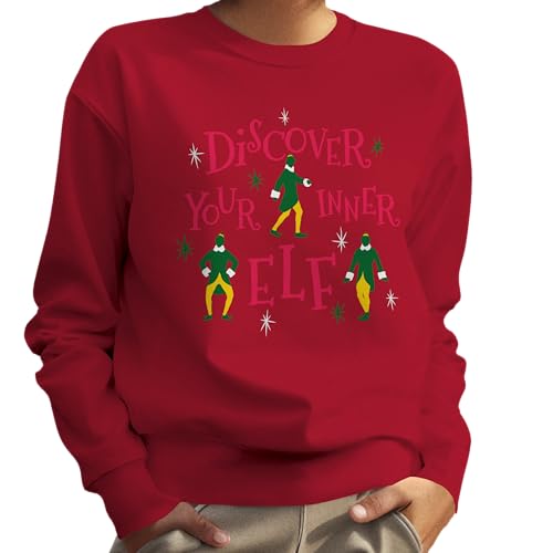 Elf Discover Your Inner Adult and Kids Sized Crewneck Sweater