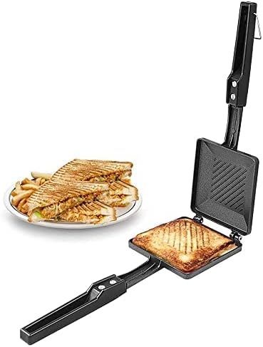 Miniatura 4 de Sandwich Maker Tostadora antiadherente de doble cara Parrilla Sartén de desayuno Bandeja de aluminio para hornear panqueques Tortillas Bandejas