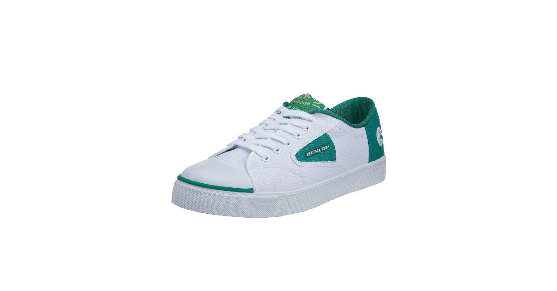 Dunlop Men's 1555 Lace Green Flash Trainer, White Green, 46