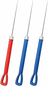 Agulha para Desentupir Fogão 3 Peças – Kit Limpador de Bico de Fogão e Queimadores – Ferramenta para Limpeza de Injetores de Gás, Fogão, Cooktop e Churrasqueira