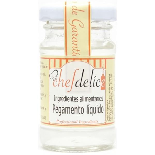 Chefdelice Chefdelice Pegamento Líquido Para Repostería Y Alimentación Insaboro Y Transparente, 50G Chefdelice 50 g