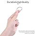 Swpeet 150Pcs Multi-Purpose Metal D Ring Semi-Circular D Ring for Hardware Bags Ring Hand DIY Accessories (3/4 Inch)