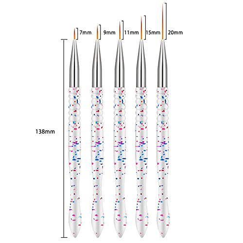 Etercycle N2738 5Pcs Nail Art Liner Brushes thumb #2
