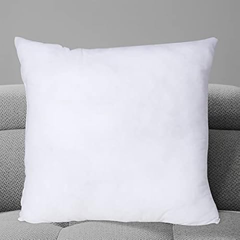 mFabrics Hypoallergenic Cushion Pad Insert 26" x 26" | Hollowfibre Stuffed Square Pillows, Cushion Inner | Polypropylene Cover 66 CM (1) Cover