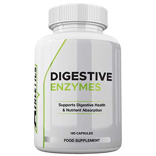 Digestive Enzyme Supplements - 180 Capsules Digestive Enzymes with Plant Based Ingredients - Supports Gut and Daily Digestive Health