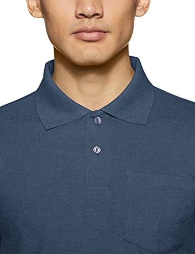Image of Rupa Bumchums Men Super Combed Cotton Solid Half Sleeve Club Collar Polo Regular Fit T-Shirt with Chest Pocket