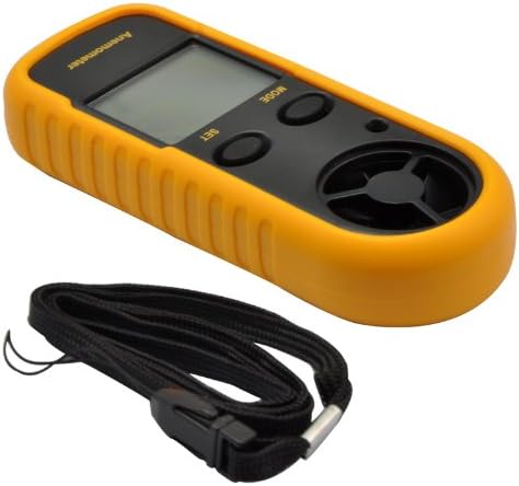 engdash GM816 LCD Digital Wind Speed Temperature Measure Gauge Anemometer (GM816)