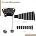 YHomU Black Gray Striped Cat Ears Hat, Gloves, Sock Set, Women Fashion