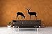 Home Find (Black 37 inches x 25 inches) Deer Buck and Doe Set of 2 Vinyl Decals Reindeer Wilderness Scene Wall Stickers Living Room Sofa Background Art Wall Decals Festival Christmas Wall Ornaments