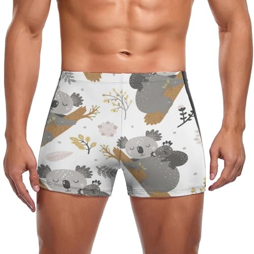 Boxer de bain homme imprimé Fleurs De Koala swimming trunks