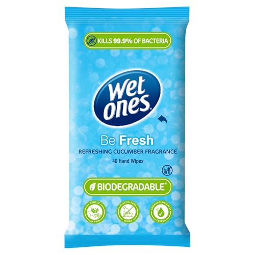 Wet Ones Be Fresh Antibacterial Hand & Body Wipes 40pk