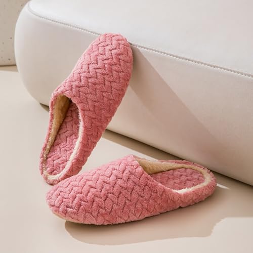 Women's Men's Slippers Cozy Fuzzy House Shoes Winter Warm Memory Foam Slipper for Indoor Comfortable Wear Faux Fur Cute Fluffy Clogs for Family Couple Adult2
