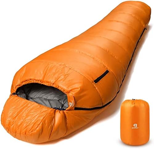 Bessport Schlafsack -10 ℃ - 15 ℃ 4 Jahreszeiten Winter Mumienschlafsack Wasserabweisend Schlafsack für Reise Zelten Camping Outdoor Camping oder Indoor