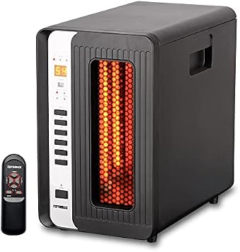 Optimus H-8013 Infrared Quartz Heater with Remote and LED Display