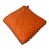 BARMY Weighted Lap Pad for Kids (24”x24”, 5lbs, 6 Colors) Weighted Lap Blanket with Removable, Washable Cover, Sensory Lap Pad for Child, Toddler, Dogs, 100% Cotton Inner Weighted Blanket, Orange