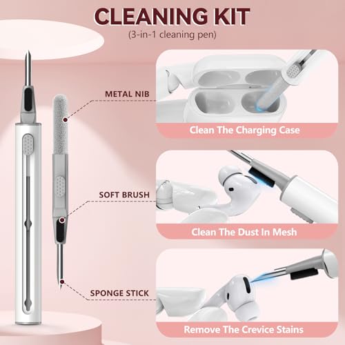 Capa com trava para Airpods Pro 2ª/1ª geração, capa rígida para iPod Pro 2 flores fofas para iPod Pr