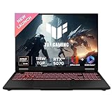 ASUS TUF A16,AMD Ryzen 9 8940HX, Gaming Laptop(RTX 5070-8GB/115W TGP/16GB/1TB /2.5K QHD+/16"/165Hz/90WHrs/Windows 11/M365 Basic (1Year)*/Office Home 2024/Jaeger Gray/2.2 Kg) FA608PP-QT014WS