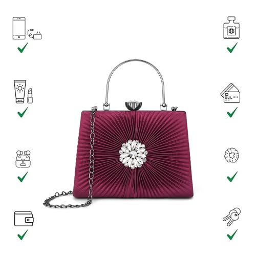 Image of Lavie Women's Ray Trapezoid Framed Clutch | Ladies Purse Handbag