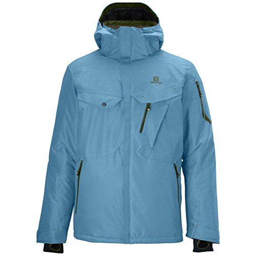 Chaqueta Salomon Hombre Cadabra Insulated abrigo de esquí impermeable con forro térmico deportivo