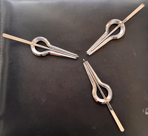 Juego de 3 escalas de bajo hechas a mano Morchang sintonizadas a G, F# y G# Pitch Chrome Jawharp