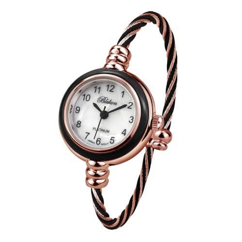 Blekon Collections ���f�B�[�X �J�t�E�H�b�` - ���E���h �A�i���O�\�� �A���r�A���� 23mm �P�[�X ���C���[ �u���X���b�g �r���v �����p �G���K���g �P�[�u�� �J�t �o���O�� �r���v (�u���b�N/���[�Y�S�[���h), �u���b�N/���[